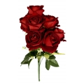 Rose Bouquet Red (7) 16"